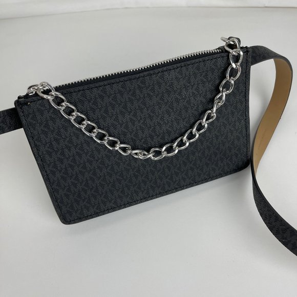 Michael Kors Handbags - New Michael Kors Signature Pull Chain Belt Bag